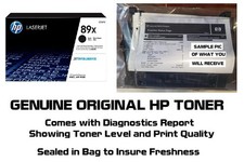 Mostly New Genuine HP 89X Toner Cartridge Printer-Tested 90% Toner NO BOX picture