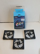 Untested Lian Li SL-INF Wireless 120 Reverse - BLACK - FANS ONLY - 3 Pack - READ picture