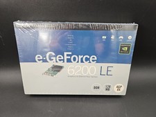 EVGA e-GeForce 6200LE  128-A8-N294-LX 128MB AGP Video Card - New Sealed picture