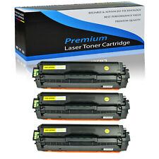 3 Packs CLT-Y504S CLT-504S Yellow Toner for Samsung C1810W CLP-415NW CLX-4195FW picture
