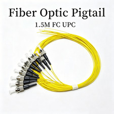 10~50pcs 1.5m ST/UPC Single mode G652D 0.9mm PVC Fiber Optic Pigtail FTTH Cable picture