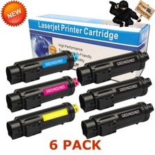 6 PK S2825 2825 Color Black Toner Set For Dell H825 S2825cdn H625 H625cd H825cdw picture