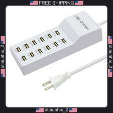 USB Charging Station 12 Port Multiport Hub 60W Fast Power Strip picture