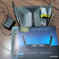 NETGEAR Nighthawk AX12 RAX200 Tri-Band WiFi 6 AX11000 Router, Black picture