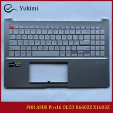 FOR ASUS Pro16 OLED K6602Z X1603Z Silver C Shell Cover Upper Palmrest Keyboard picture