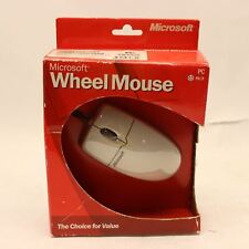 Vintage Microsoft PS/2 Wheel Mouse White 9526601735955 picture