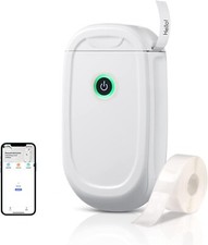 Label Maker Machine Portable Bluetooth Mini Thermal Label Printer w/Sticker Roll picture