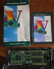 VINTAGE VL-BUS ACCELERATOR VL-46 VIDEO GRAPHICS ADAPTER W MANUAL picture