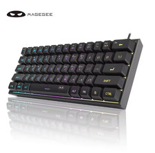 MageGee Mini 60% Gaming Keyboard, RGB Backlit 61 Key Ultra-Compact Keyboard picture