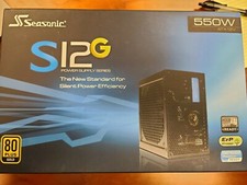 Seasonic S12G 550W ATX 12V Power Supply Series 80 Plus GOLD- NEW IN THE BOX picture