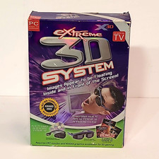 New Factory Sealed X3D Extreme 3D System PC CD Software w/ 3D Glasses picture