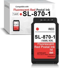High Capacity SL-870-1 XXL Red Ink Fluorescent Red Ink Cartridge for SL870-1 ... picture