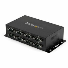 StarTech 8 Port USB to DB9 RS232 Serial Adapter Hub ? Industrial DIN Rail picture