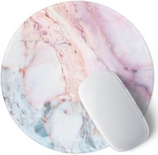 Ultra-Smooth Non-Slip Pink Marble Mouse Pad - Perfect for Gamers & Professionals picture
