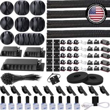 Ultimate 192 PCS Cable Organizer Kit - Protect, Organize & Simplify Cables picture