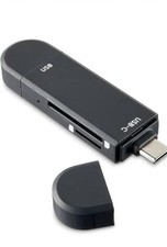 ONN SD microSD Card Reader Combo USB USB-C & Micro-USB Connector picture