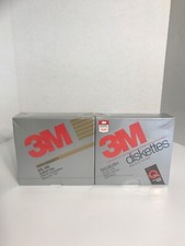 NIB Vintage 1987' 1989' 3M Diskettes 1X 3M High Density Diskettes Box Of 10 Lot picture