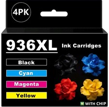 Double D 936e Ink Cartridges Compatible with HP 936 936e Ink Cartridge Combo 4-P picture
