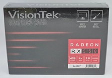 VisionTek AMD Radeon RX 550 4GB GDDR5 Video Graphics Card GPU 4x Mini DP 901507 picture