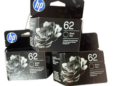 😁Buy 2 Get 1 FREE HP 62XL Black Hi-Yield Ink Cartridge EXP 07/2028 LOW PRICE picture