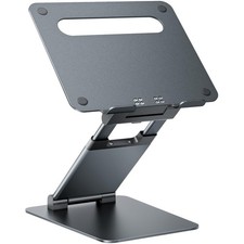 Stylish and Compact Height Adjustable Laptop Stand - Perfect for Any Workspace picture