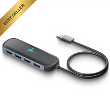 Wozoyo 4 Port USB 3.2 Hub 5Gbps USB-A Splitter 30cm Cable For Laptop Desktop picture