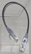 Monoprice SlimRun Cat6A 1ft Black Ethernet Cables 10-Pack New picture