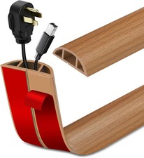 Floor Cord Cover Self Adhesive Cable Protector Power Extension Cord Hider 3.3Ft. picture