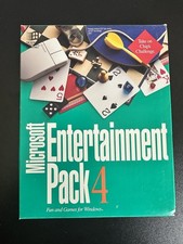 Microsoft Entertainment Pack 4 Big Box PC 1992 3.5 Floppy Registration Card picture