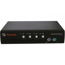 Avocent Switchview PC PS2 4 Port KVM Server Selector VGA Mouse KB picture