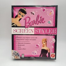 Vintage 1997 Mattel Media Barbie Screen Styler CD-ROM  #18052-New Sealed picture