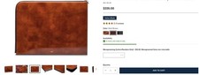 Bosca Full Grain Hide Potrfolio/Envelope 16 inch/Vintage/Italian Leather/Aged picture