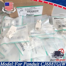 100PCS New For Panduit Giga-TX CJ688TGIW Mini-Com Cat6 Network Jack Module White picture
