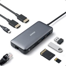 Anker Laptop Docking Station Dual Monitor, 8-in-1 USB C Hub with 4K HDMI picture