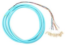 12 Strand OM3 50/125 Multimode LC UPC Fiber Pigtail 3M Fiber Optic Patch Cable picture