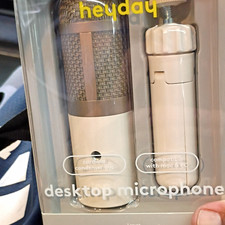 heyday Desktop USB Cardioid Condenser Microphone, White - Mac & PC Compatible picture