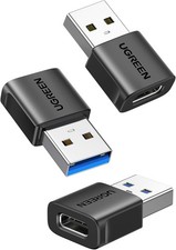USB to USB C Adapter 2Pc or 3Pack 10Gbps USBC Female to USBA Male Adapter Type picture