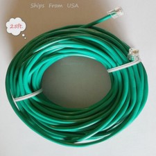 25ft. RJ11 RJ12 CAT5e Green DSL Telephone Data Cable For Centurylink, AT&T, etc picture