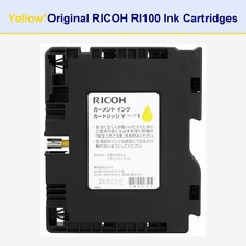 (1pcs)Genuine Ricoh Pigment Ri100 Yellow Ink Cartridge picture
