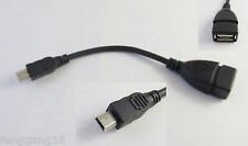 10pcs USB 2.0 A Female to Mini 5 Pin USB B Male OTG Host Adapter Cable Tablet PC picture