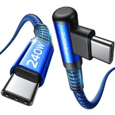 AINOPE 240W High Speed USB C Cable [10ft] USBC to Cable, 10FT, Blue  picture