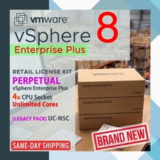 VMware vSphere 8 Enterprise Plus 4-CPU Perpetual License - UC NSC RETAIL NEW picture