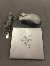 Razer Naga MMOG Gaming Mouse Model NO. RZ01-0028 Blue Light *TESTED/WORKING* picture