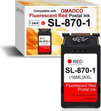 High Capacity SL-870-1 XXL Red Ink Cartridge for Pitney Bowes Mailstation CSD1 picture