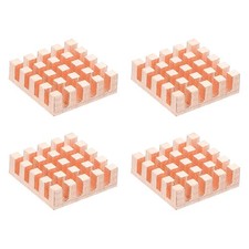 4 Pcs Copper Heatsink 17x17x5mm, Heat Sink Cooler Radiator for picture