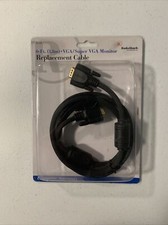 Brand New Radio Shack VGA/Super VGA 6’ Replacement Cable Male to Male 26-276 picture