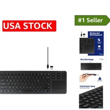 Ergonomic Touch Keyboard with 2.4G Wireless & USB Connectivity for Seamless Use picture