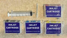 Unbranded Compatible *Chipless* T252XL Ink Cartridges, Syringes, and Gloves picture