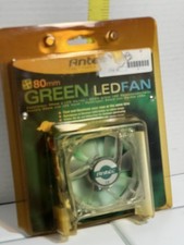 Brand New Antec Green LED 80MM Case Fan - Vintage 2003 NOS picture