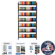 Durable Carbon Steel 7-Tier Filament Shelf - Perfect for Home & Office Studios picture